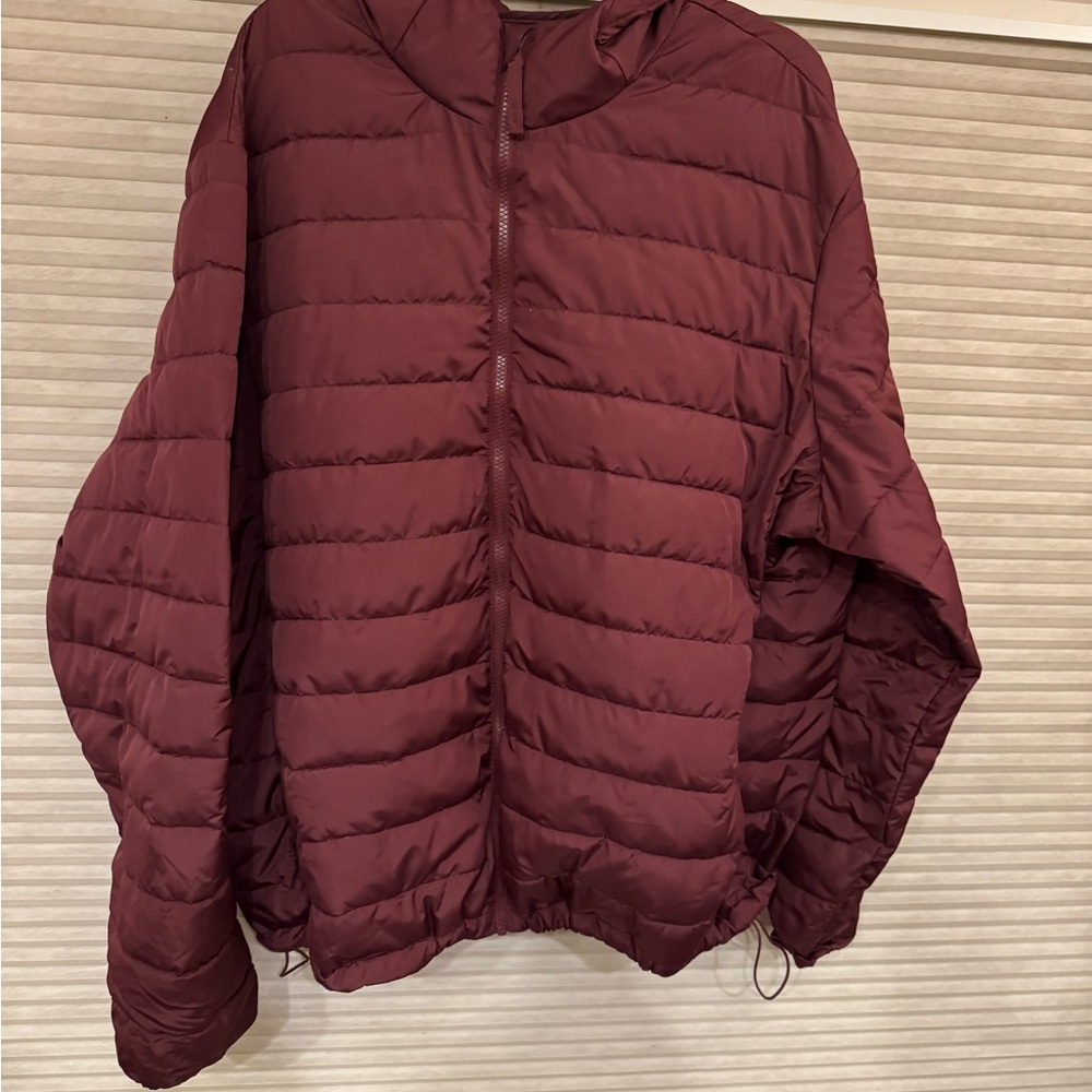 Old Navy Deep Plum Puffer Coat